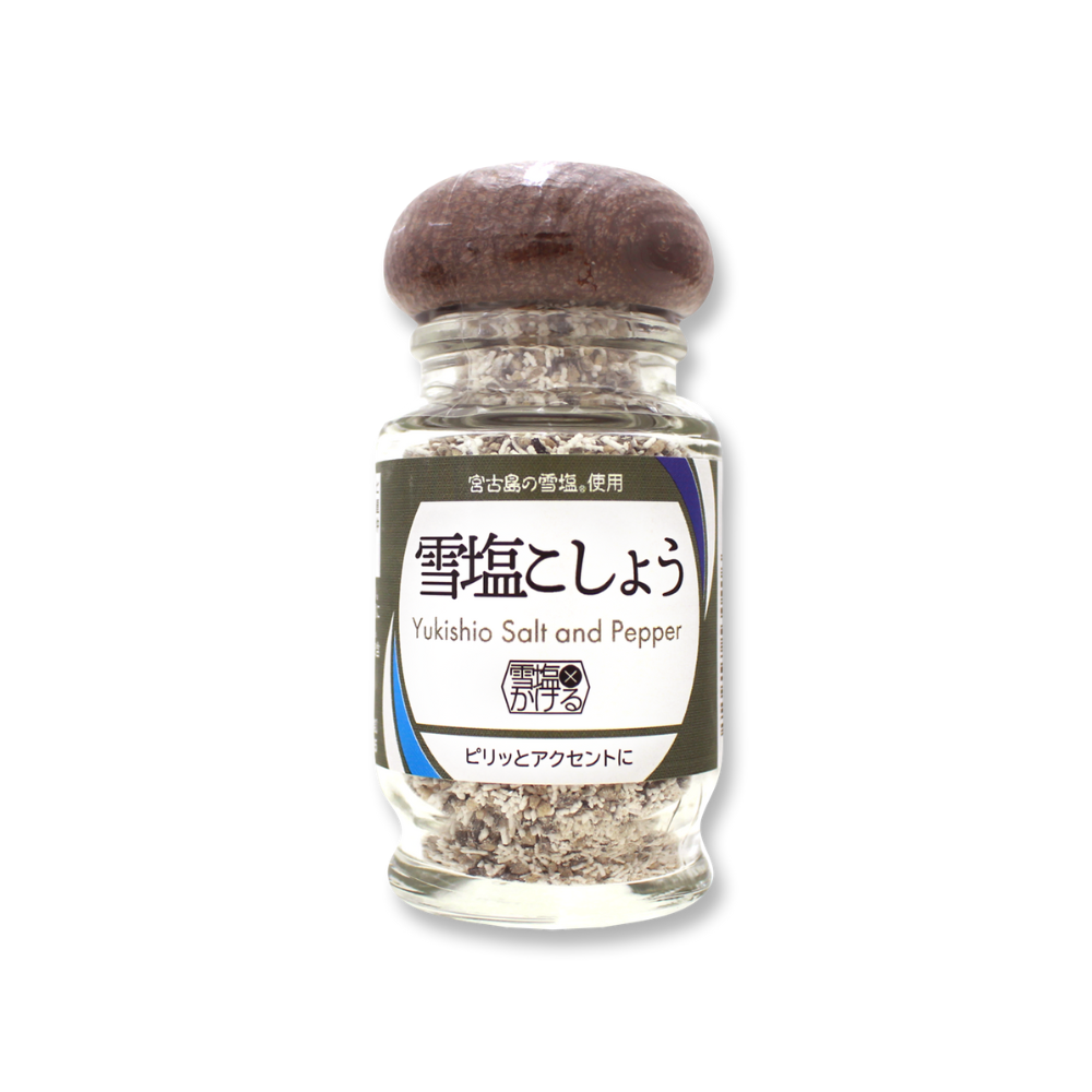 雪塩かける 雪塩こしょう