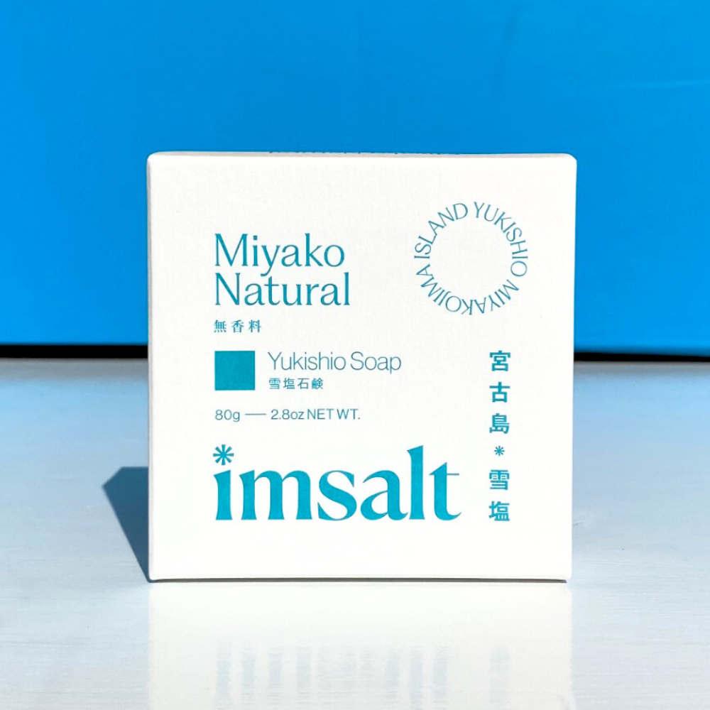 imsalt 雪塩石鹸 宮古ナチュラル 無香料 80g – 宮古島の雪塩・島の駅みやこ