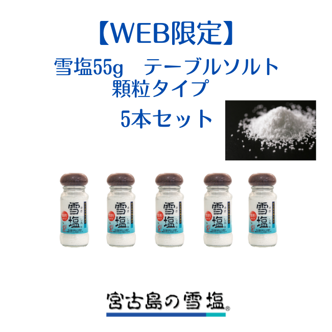 【WEB限定】雪塩　顆粒タイプ　5個セット