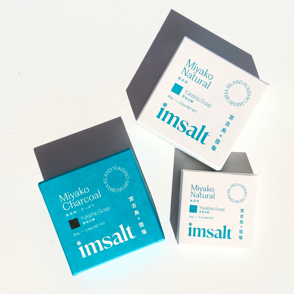imsalt 雪塩石鹸 宮古チャコール 無香料 80g