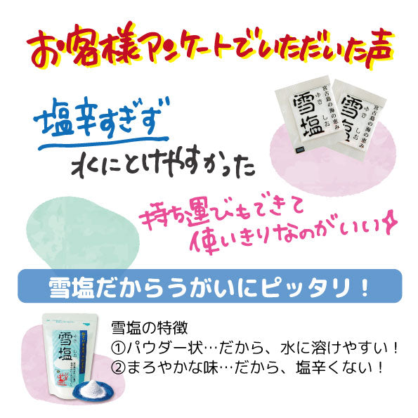 雪塩　のどケア　1g×15個入り