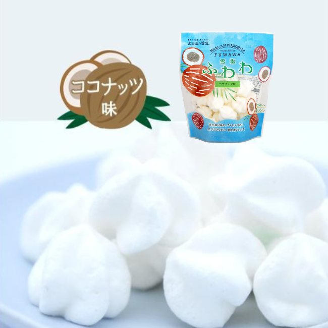 雪塩ふわわ　ココナッツ味（9ｇ袋入り）